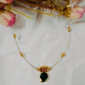 MINIMAL KEMP NECKLACE GREEN MANGA