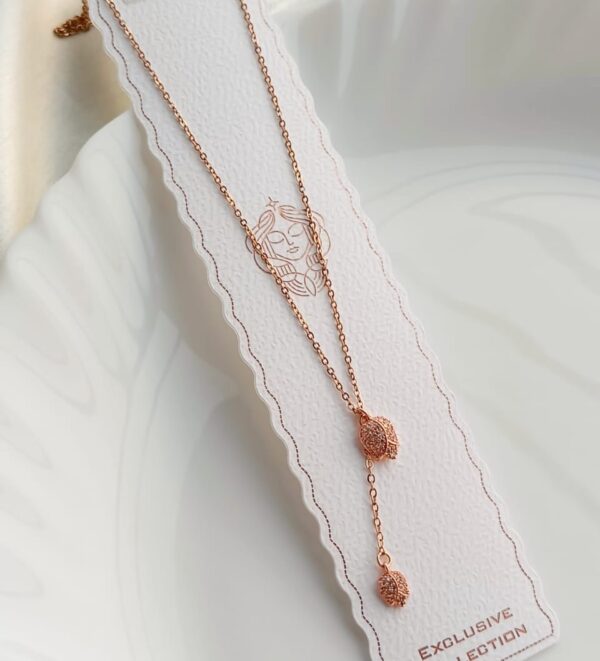 TULIP ROSE GOLD ANTI-TARNISH NECKLACE