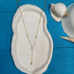 ANTI TARNISH WHITE STONE NECKLACE